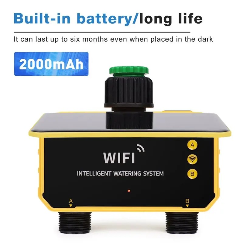 1/2 Outlets WIFI Solar Irrigat - Smart Garden Water Timer 评论和价格