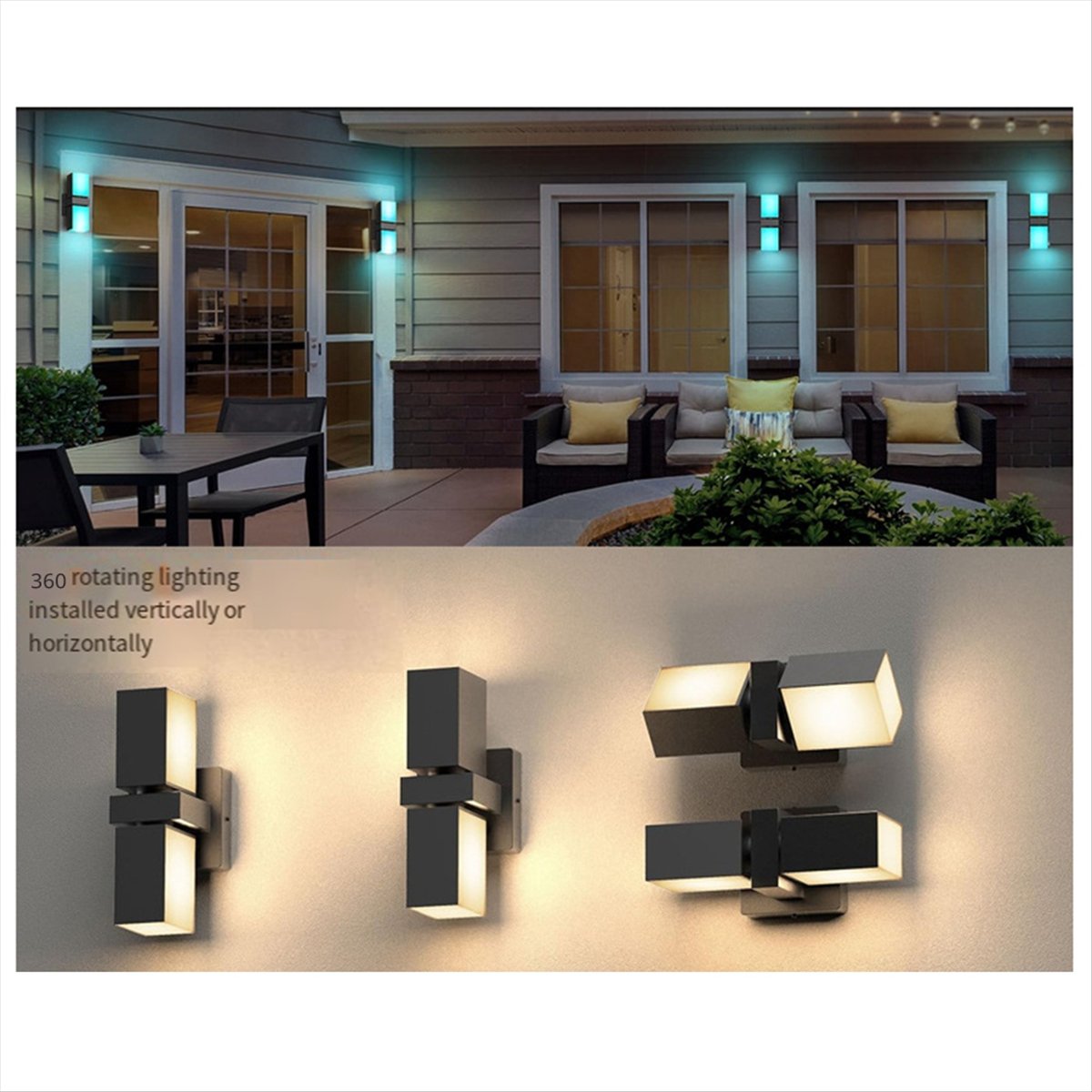 AA19 LED Wall Light Dual Head  - Smart Garden Fence 评论和价格