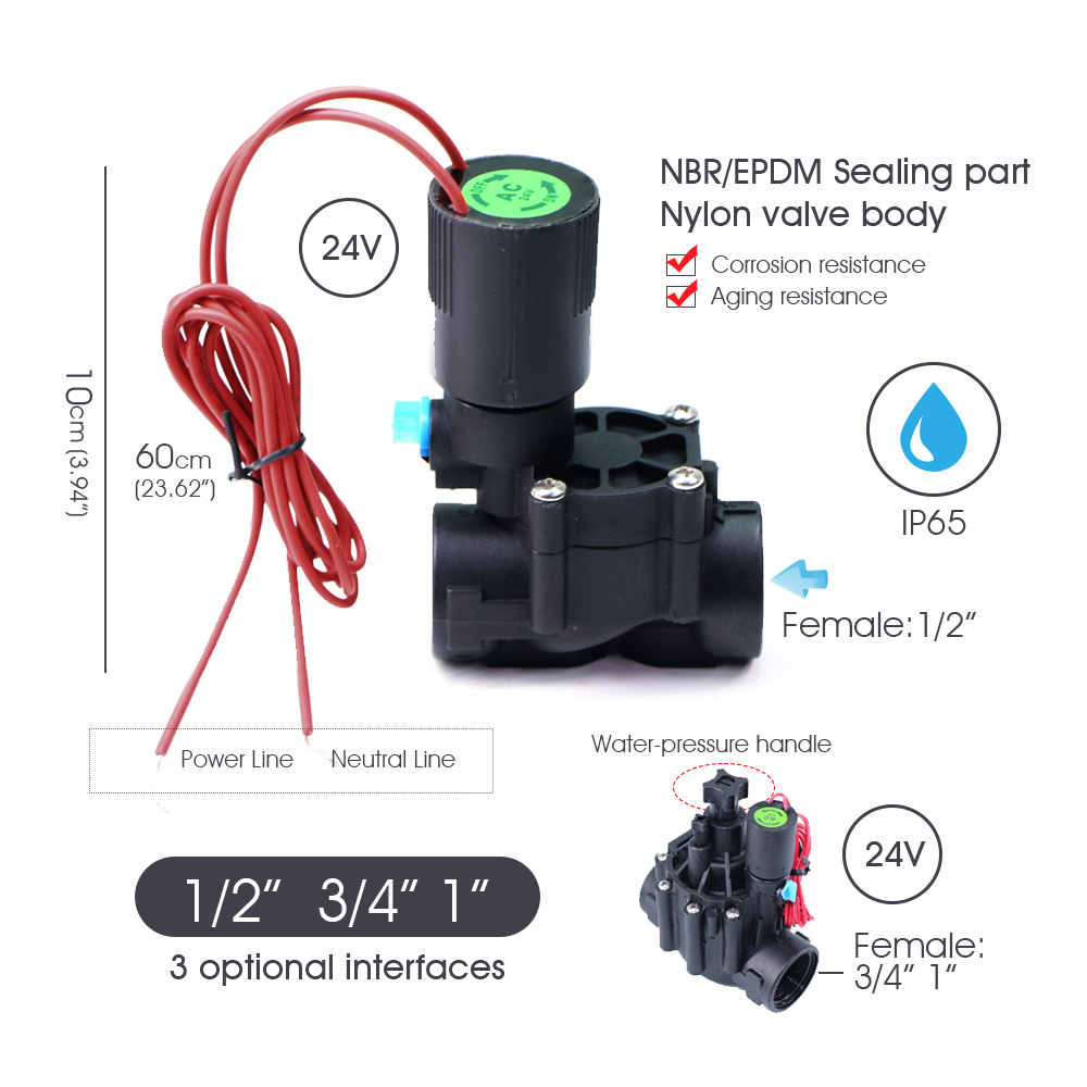 Garden Hose Solenoid Valve Con - Smart Garden Water Timer 评论和价格
